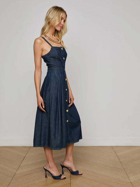 L'AGENCE - Esmeralda Chambray Dress - Raleigh