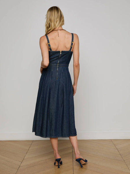 L'AGENCE - Esmeralda Chambray Dress - Raleigh