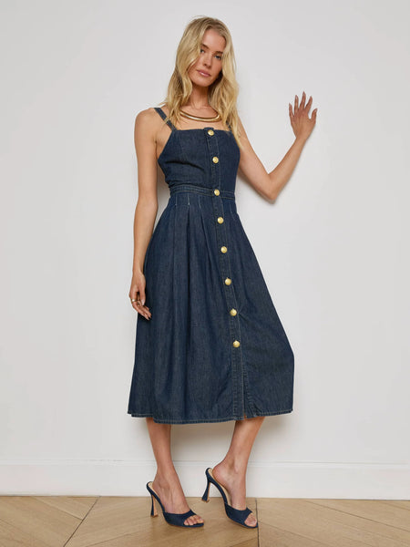 L'AGENCE - Esmeralda Chambray Dress - Raleigh