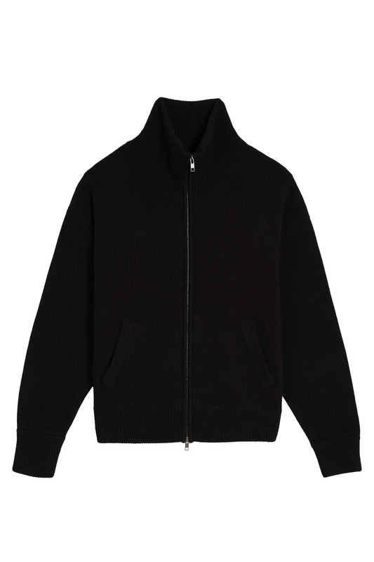 Cecily Wool Cashmere Zip Cardigan