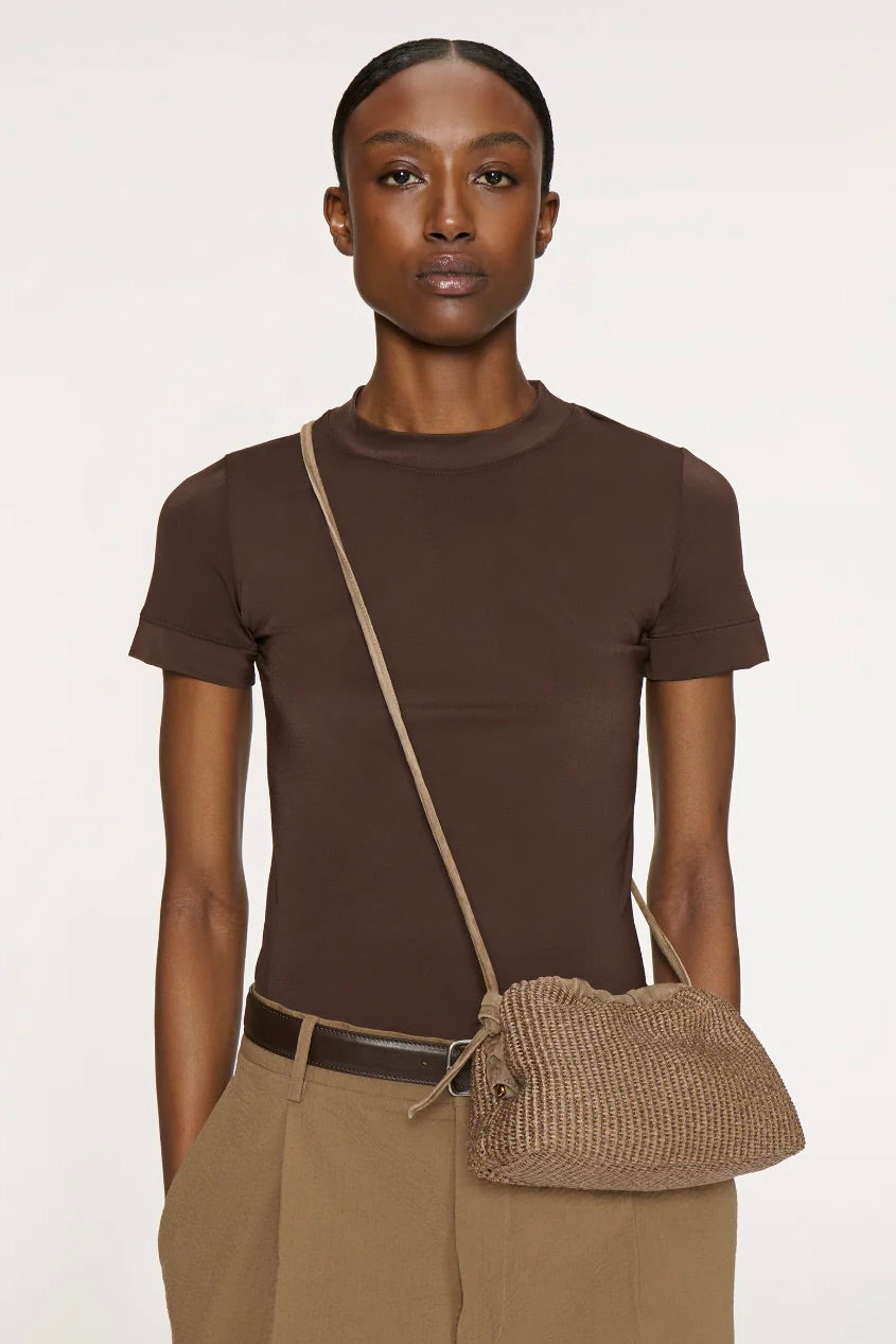 Mini Cloud Clutch - Raffia