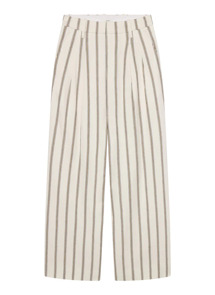 ALC - Charles Striped Linen Pant - Cream Stripe