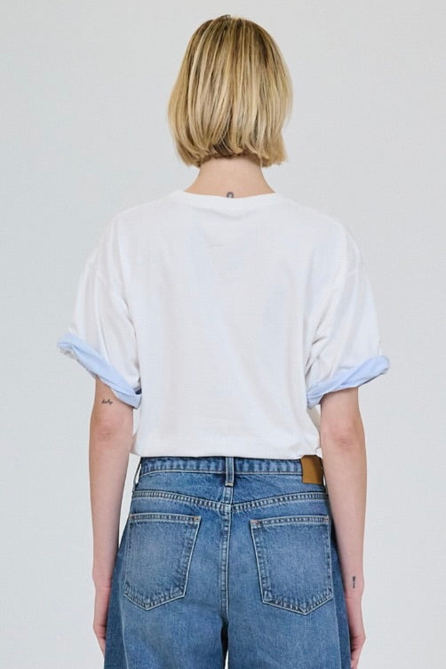 Sutton Poplin Combo Top