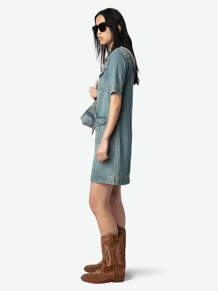 ZADIG&VOLTAIRE - Record Denim Dress - Light Blue