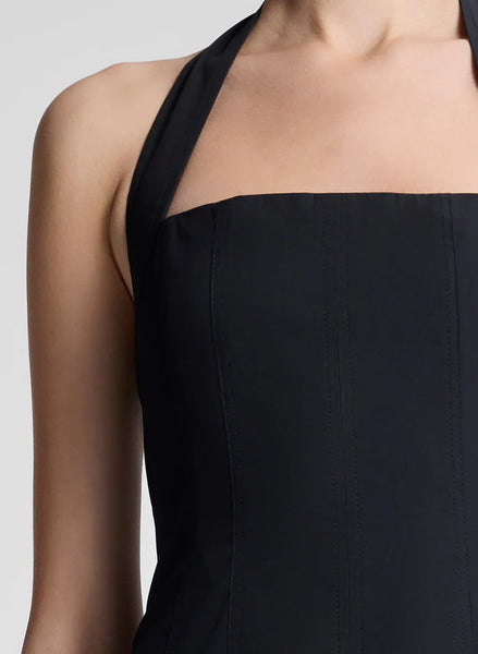 A.L.C. - Natalie Stretch Cotton Midi Dress - Black