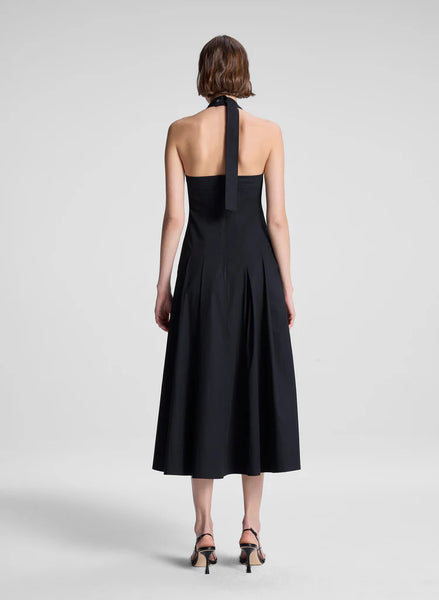 A.L.C. - Natalie Stretch Cotton Midi Dress - Black
