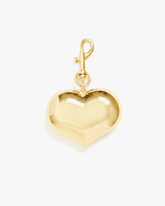 Clare V. - Grand Mylar Heart FOB - Gold