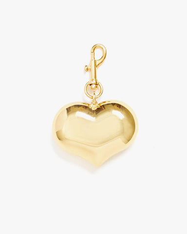 Clare V. - Grand Mylar Heart FOB - Gold
