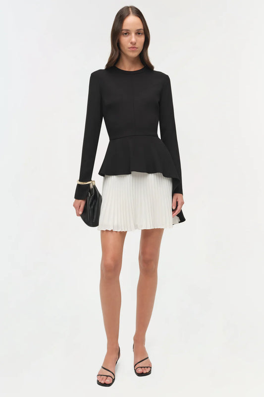 Amberly Pleated Mini Dress