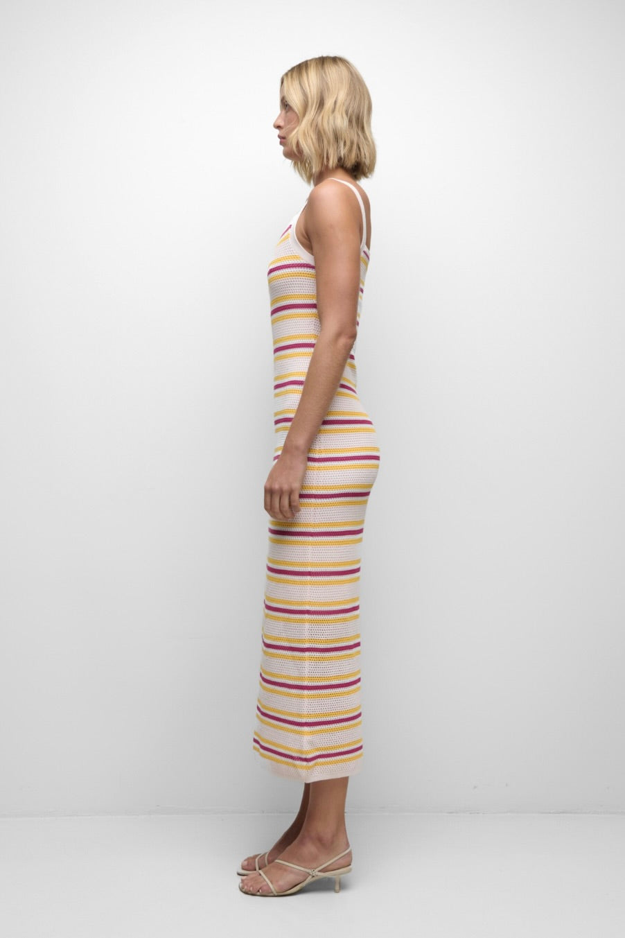 Connelly Striped Cotton Midi Dress