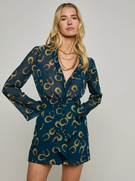 L'AGENCE - Arabell Romper - Midnight Multi Horseshoe