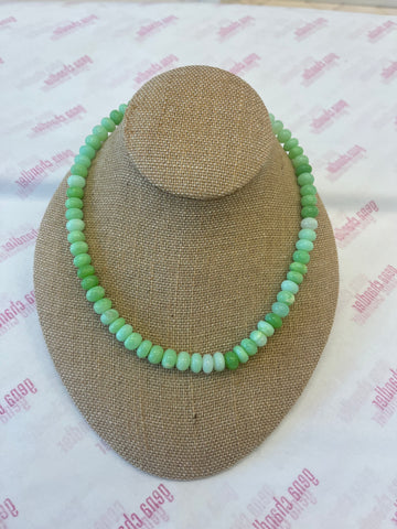 G.GIRL GEMS - Opal Plain Necklace - Opal Green