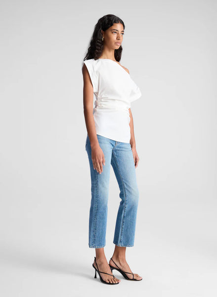 A.L.C. - Nara Stretch Cotton Off Shoulder - White