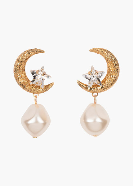 Jennifer Behr - Lune Earring - Pearl