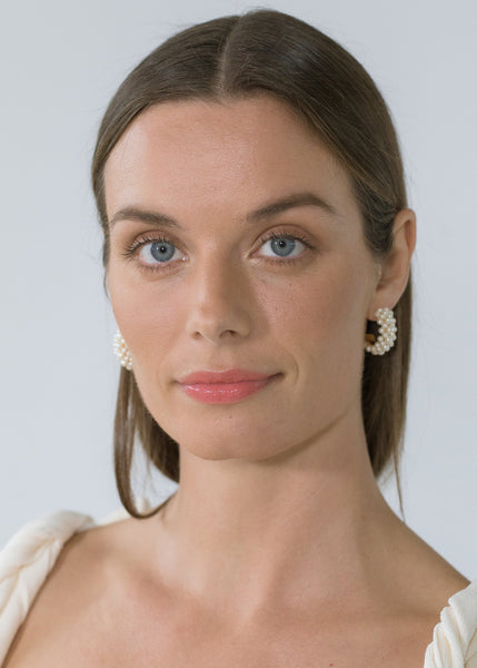 Jennifer Behr - Irene Earring - Pearl-Gold
