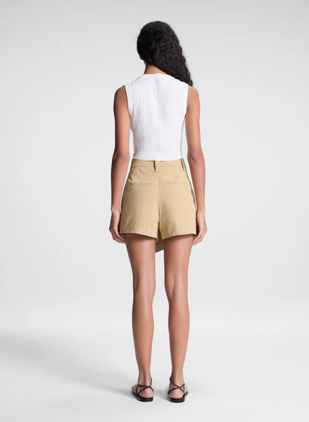 A.L.C. - Brody Pleated Skort - Dark Beige