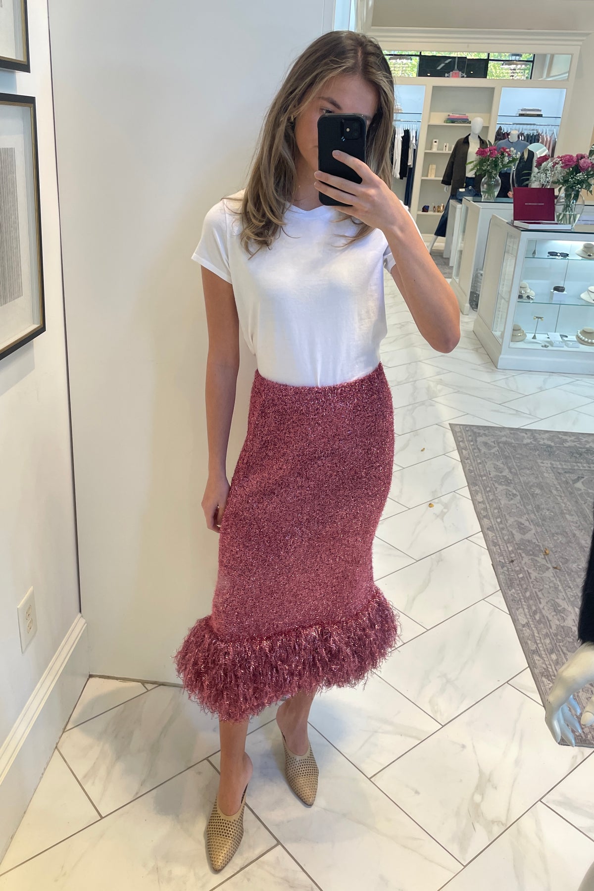 Brink Tassel Knit Skirt