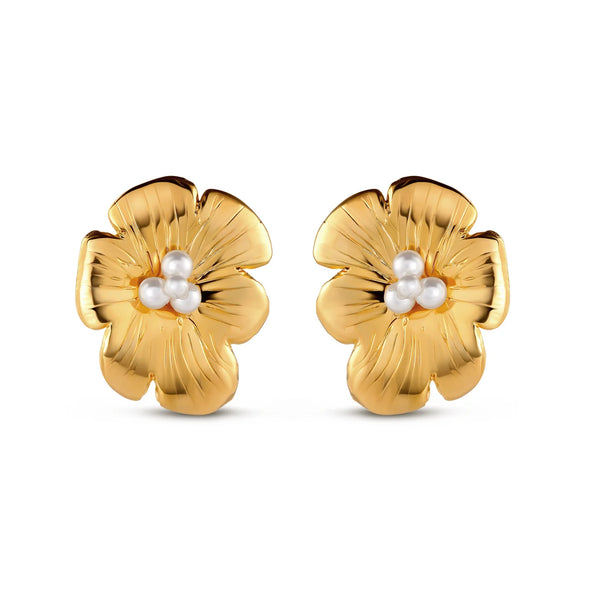 Christina Caruso - Small Poppy Flower Earring