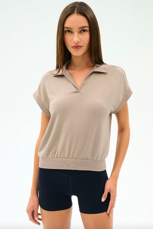 Evie Fleece Sleeveless Polo