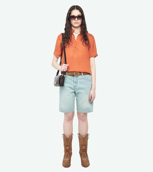 ZADIG&VOLTAIRE - Topher Satin Top - Sienna
