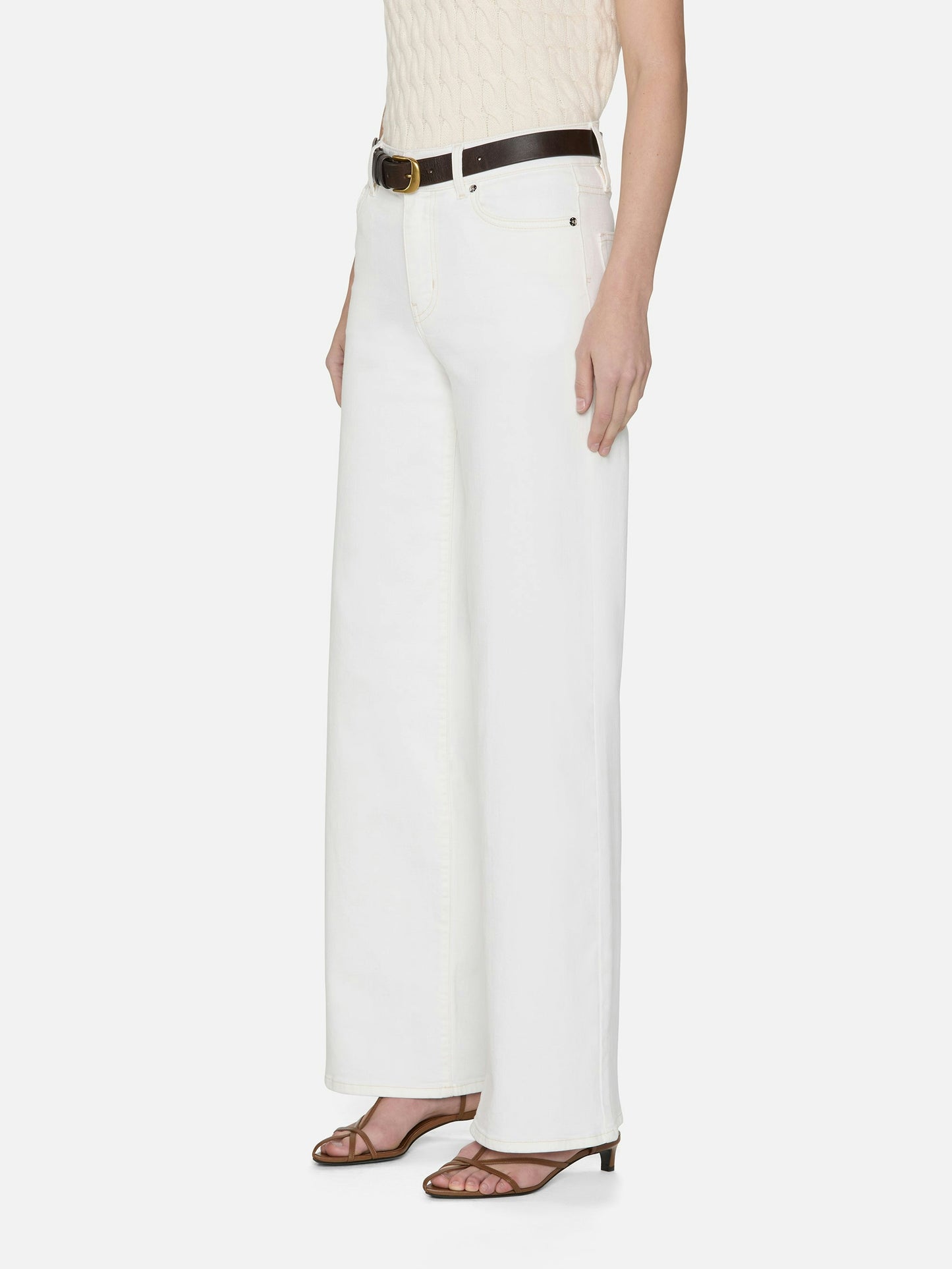 FRAME - Le Slim Palazzo - White