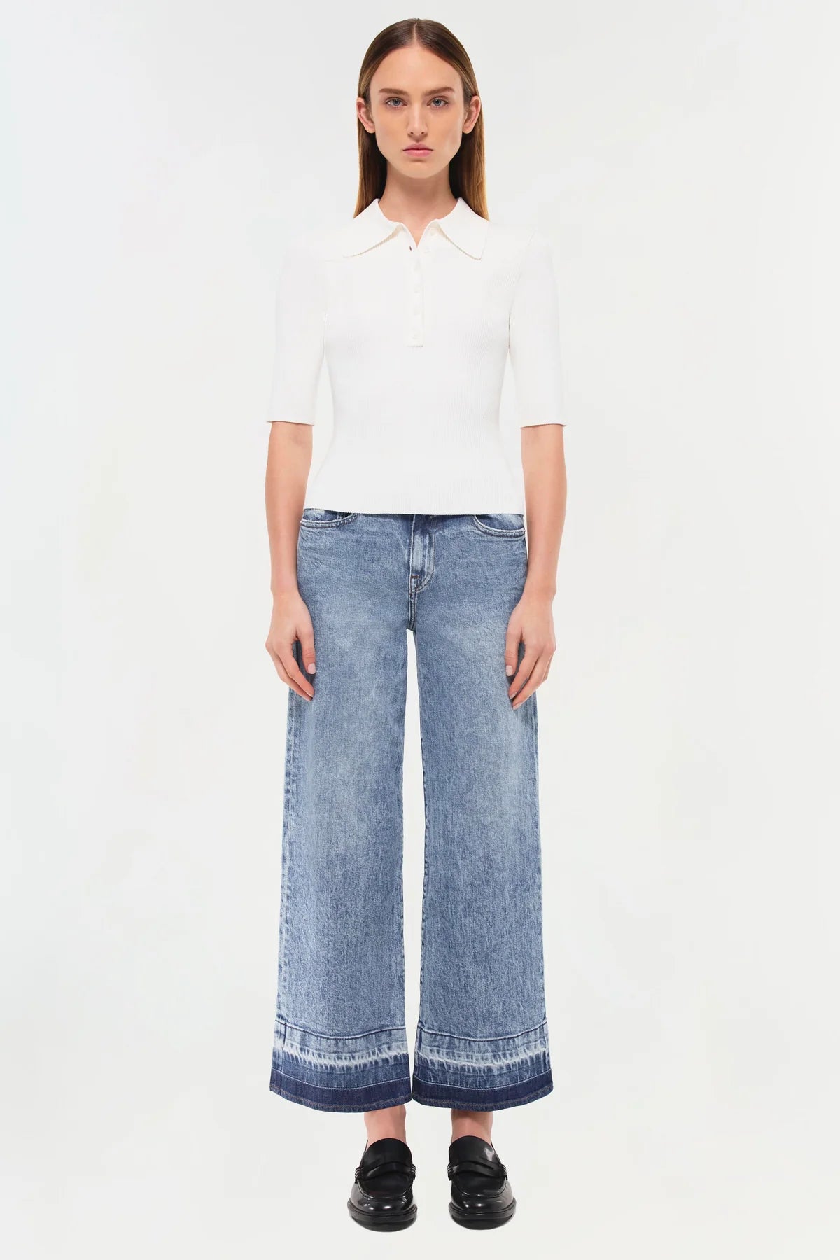SIMKHAI - Jude High Rise Wide Leg Denim - Sherwood