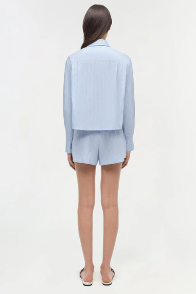 SIMKHAI - Renata Cotton Shirt - Blue Hydrangea