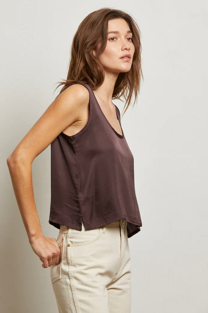 Silvie Satin Tank