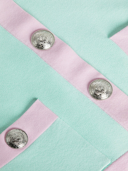 L'AGENCE - Estefania Cardigan - Pale Jade/Pink