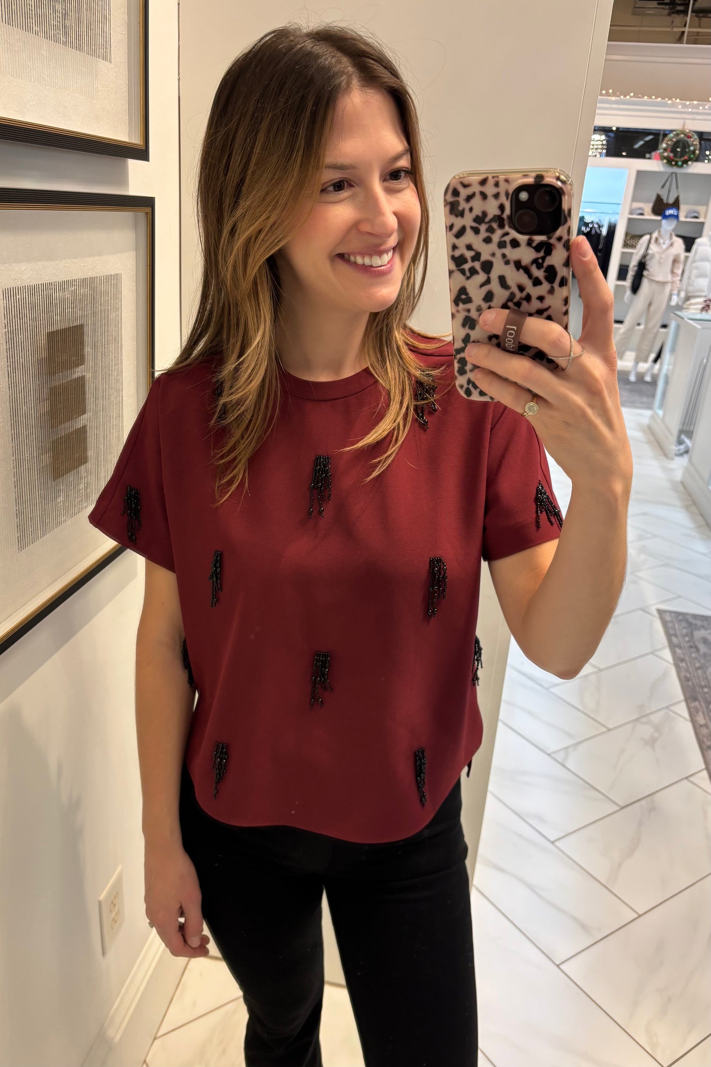 Abelia Embellished Top