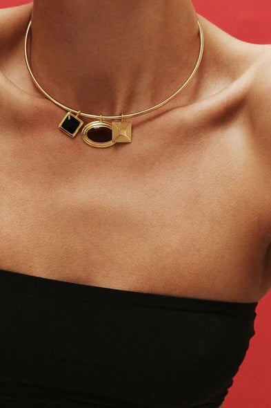 Solene Choker Charm Bundle - Gold