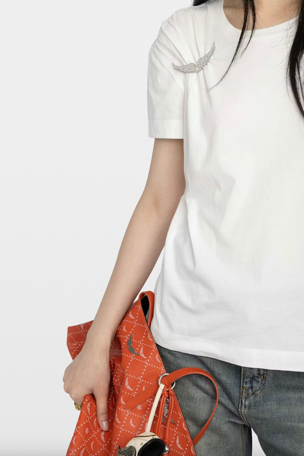 Suzan Plisse Wings T-Shirt