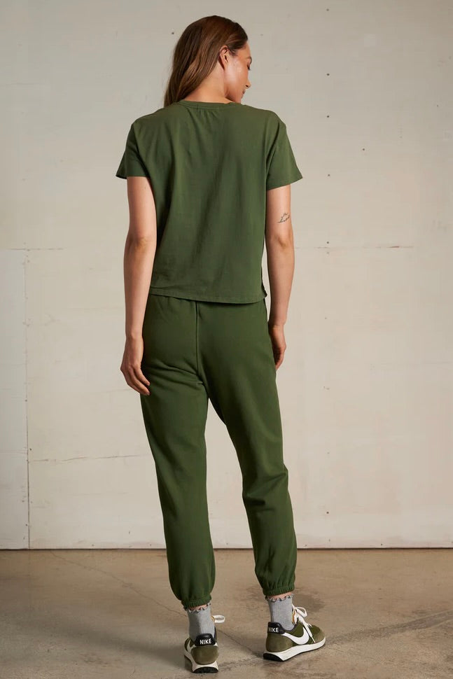 Harley Boxy Crew Tee - Fern Green