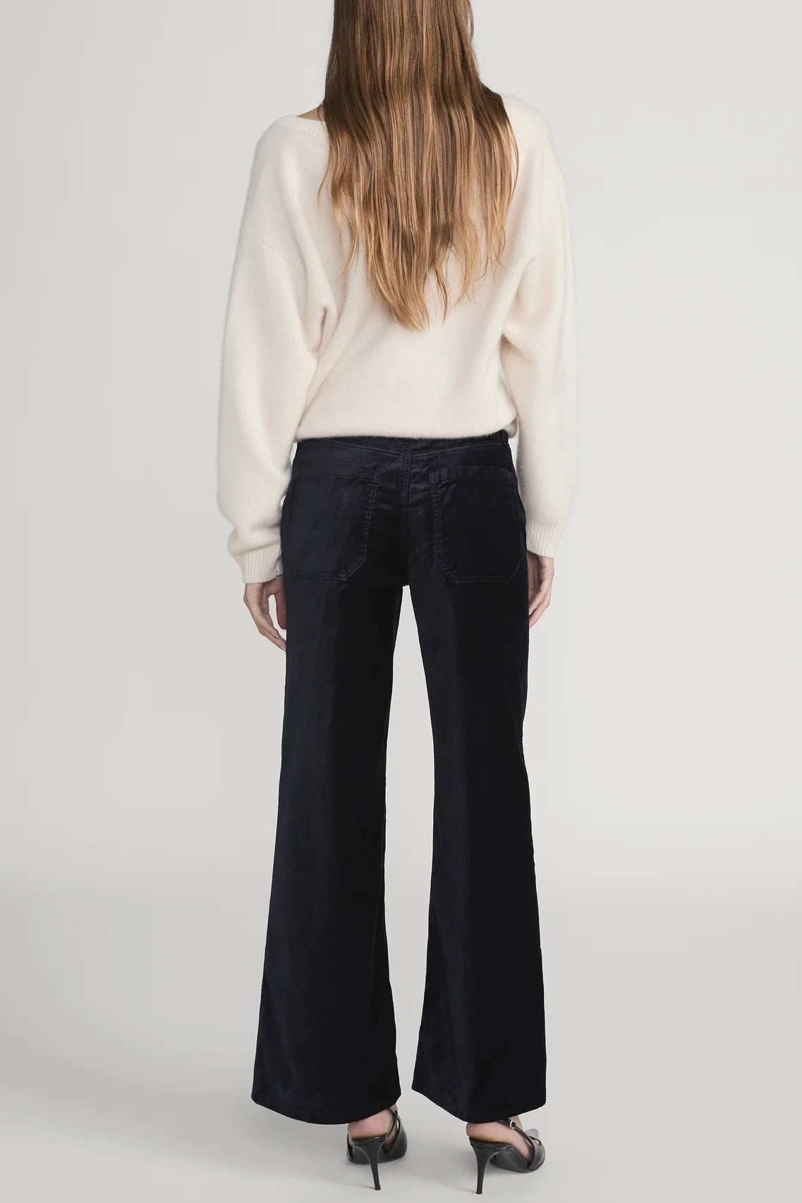 Le Slim Palazzo Modernist Pocket - Navy Velvet