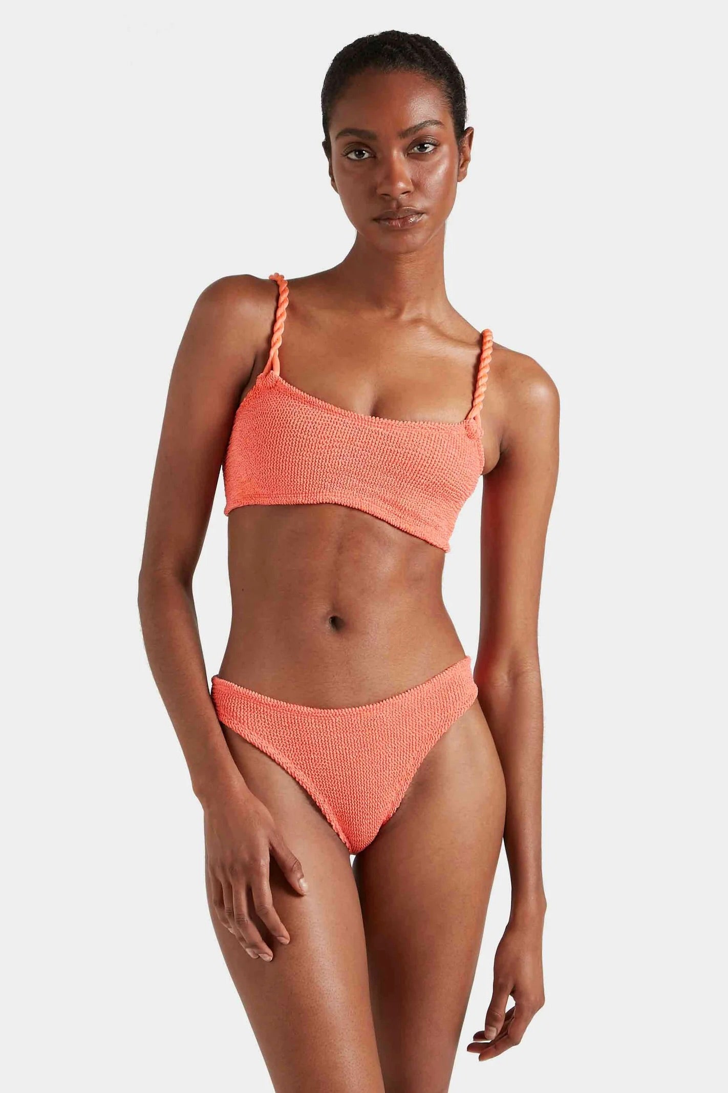 Phoebe Bikini - Metallic Coral