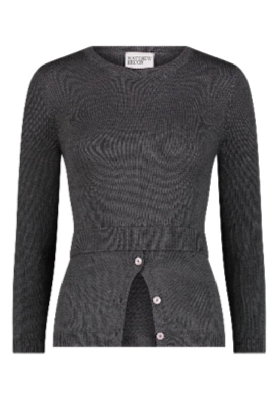 Layered Sweater - Charcoal