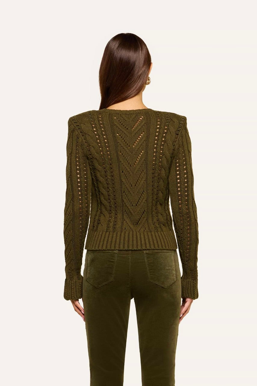 Mio Cable Crop Pullover