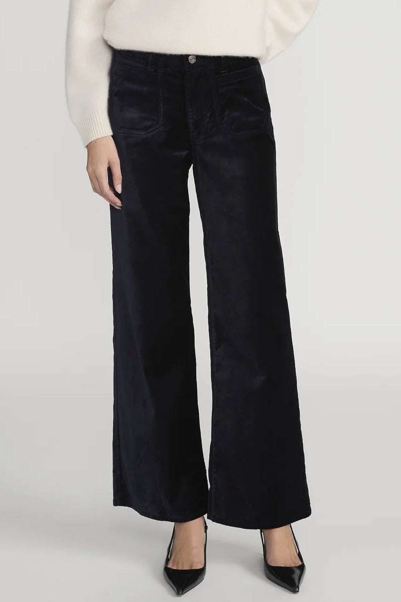 Le Slim Palazzo Modernist Pocket - Navy Velvet