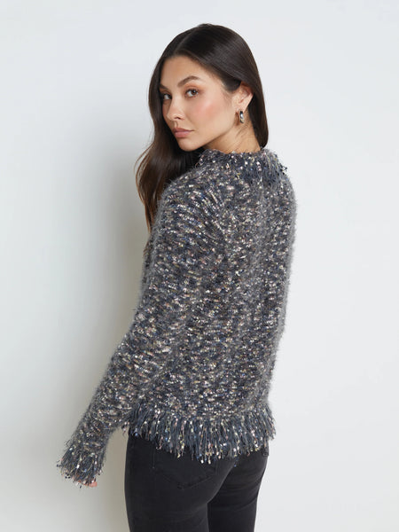L'AGENCE - Azure Cardigan Blazer - Grey Multi