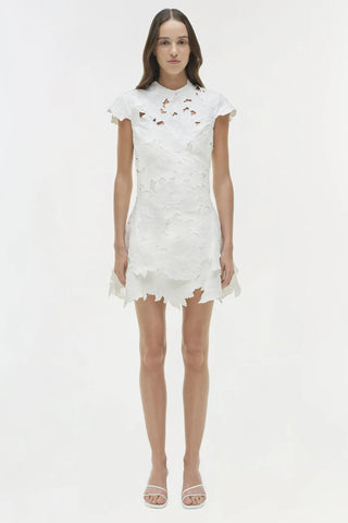SIMKHAI - Holloway Embroidered Mini Dress - White
