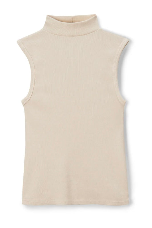 Mel Mock Neck Tank - Sugar