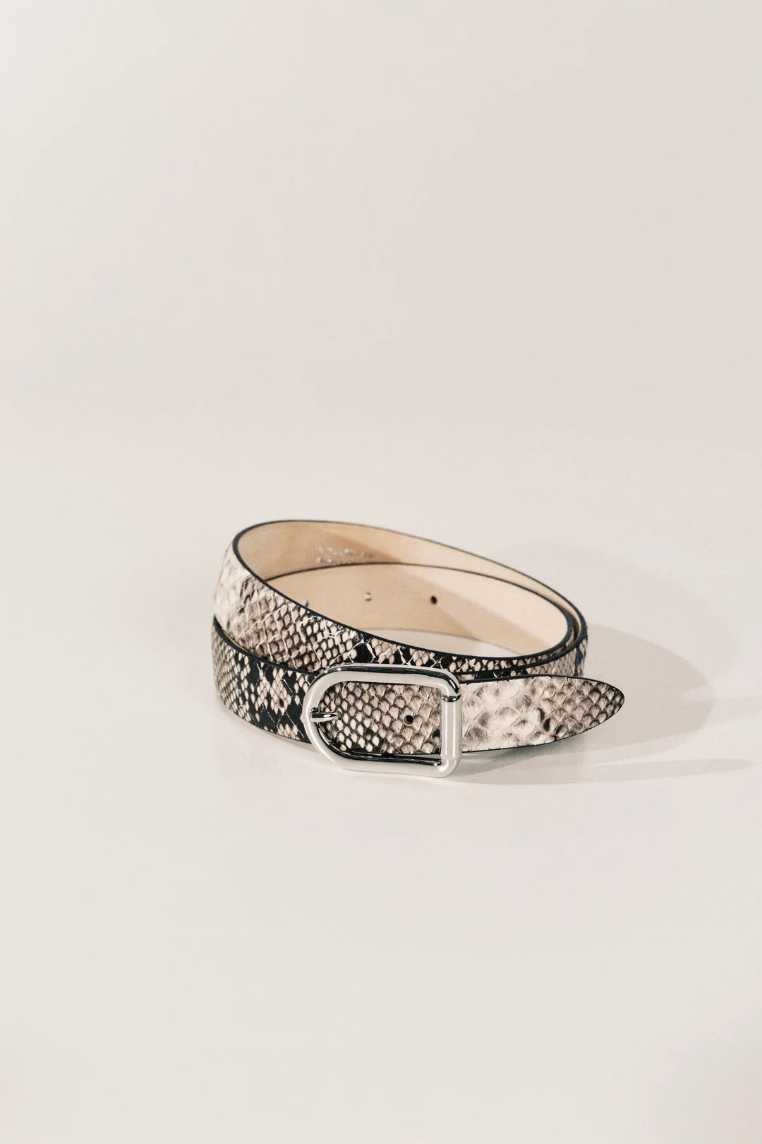 Déhanche - Mija Belt - Beige Snake & Silver