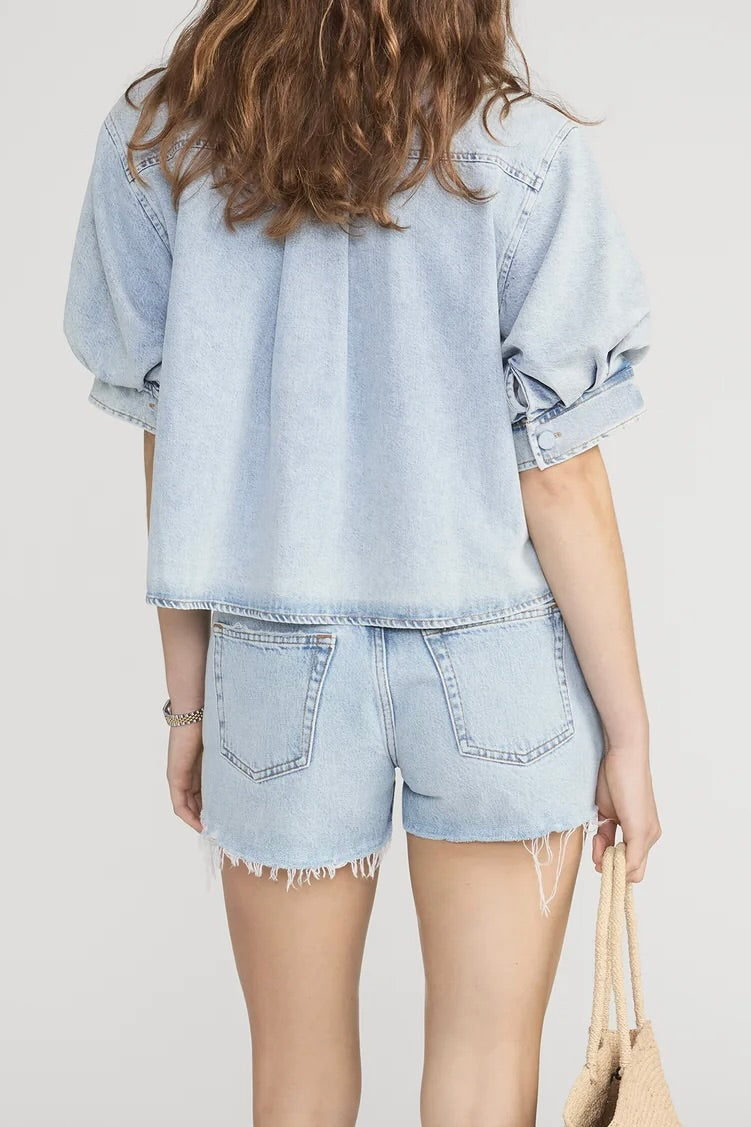 The Billow Sleeve Shirt - Puffin