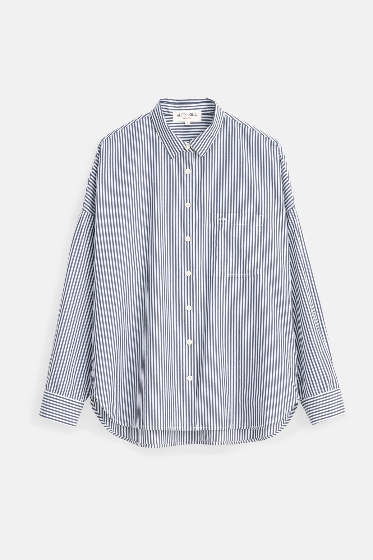 Jo Shirt in Striped Cotton Poplin