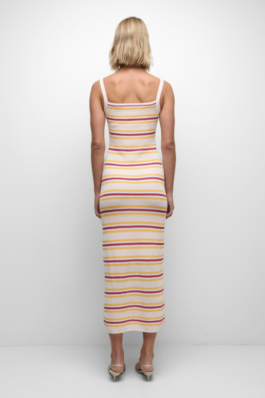 Connelly Striped Cotton Midi Dress