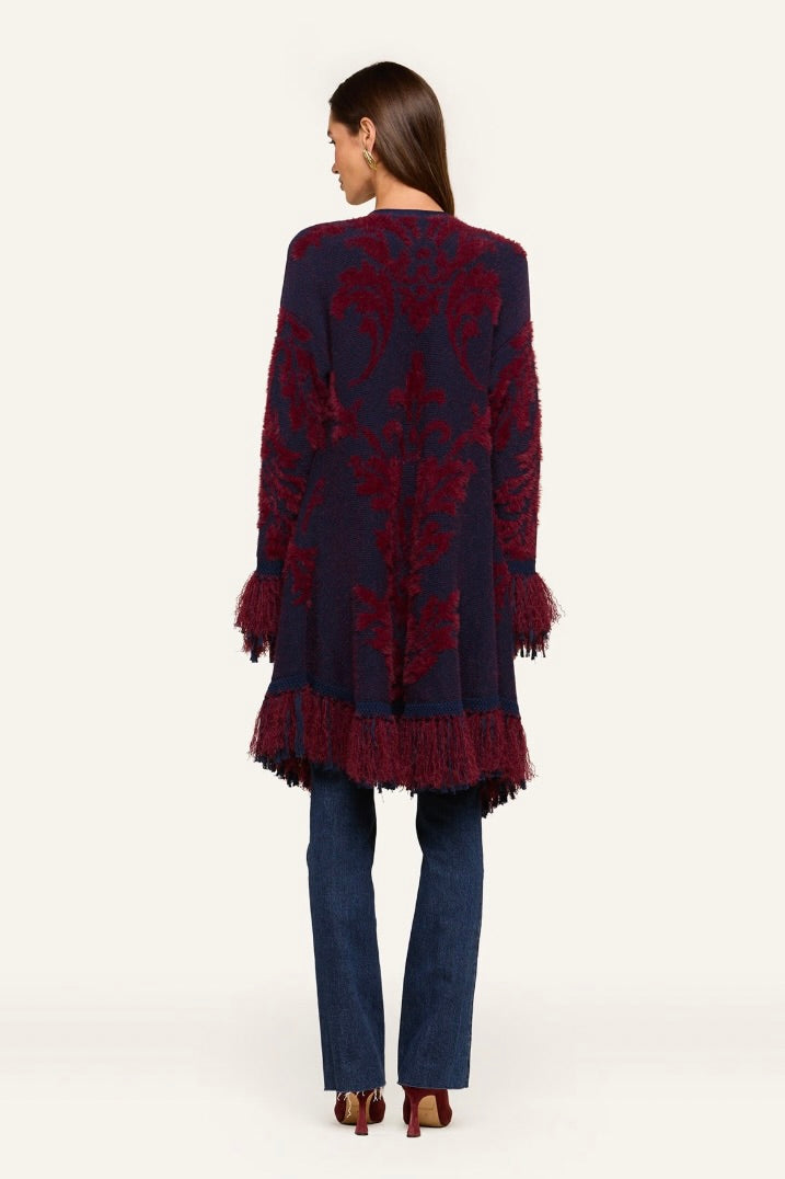 Naiad Jacquard Fringe Cardigan