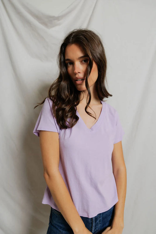 Hendrix Boxy Tee - Ultraviolet