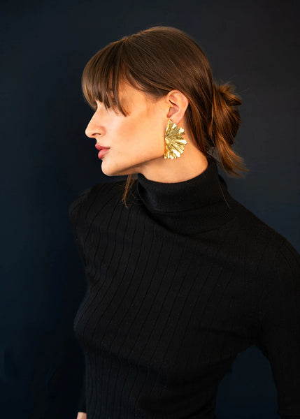 Christina Caruso - Ginkgo Leaf Earring