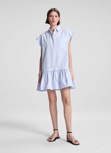 A.L.C. - Brock Cotton Mini Dress - Acqua
