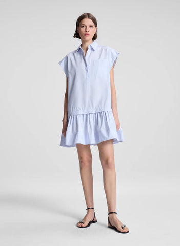 A.L.C. - Brock Cotton Mini Dress - Acqua